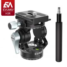 Leichte Mini Video Stativ Kopf Tilt Pan Mount Arca Swiss Schnellwechselplatte Panorama Flüssigkeit Video Kopf DSLR Kamera Stativ