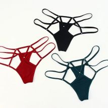 Lingerie femminile sexy Perizoma in pizzo da donna Mutandine a vita bassa in pizzo Biancheria intima trasparente sexy Slip da donna Lingere Panty Underw