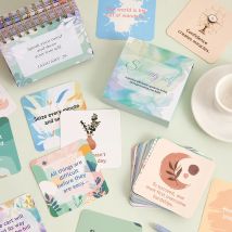 50 Stück bunte Motivationskarten, interessante positive Ermutigung, inspirierende Papierkarten, kraftvolle Zitate, tägliche Motivation