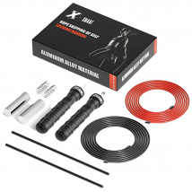 Verstellbares Springseil-Set aus Stahldraht mit sportlichen Kohlenstoffstahllagern für körperliches Fitnesstraining