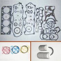 2LT 2L-T Volldichtungssatz Kurbelwelle Pleuellager Kolbenring für Toyota Land Cruiser 4Runner Hilux Hiace Mark 2.4L