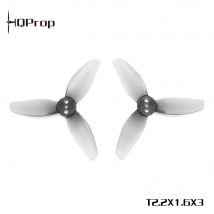 HQProp T2,2x1,6x3 grauer PC-Propeller 12CW+12CCW für FPV-Renndrohne – langlebiges Polycarbonat, leicht