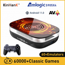KINHANK Amlogic S905X4 Retro-Videospielkonsole Super Console X4 Plus 60000 Spiel für 60+ Emulatoren MAME/ARCADE/DC 4K HD Kindergeschenk