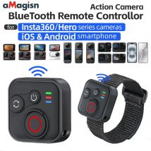 AMagisn Telecamere Sportive Bluetooth di Controllo Remoto per Insta 360 X5 X4 X3 X2 GO3S Ace Pro 2 GoPro Hero 8 9 10 11 12 13 Accessori