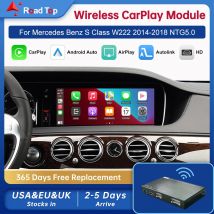 Drahtloses Android Auto für Mercedes Benz S-Klasse W222 NTG5.0 2014–2018 mit Carplay-Schnittstelle Mirror Link AirPlay