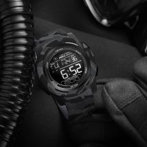 SMAEL Neue 8105 Camouflage Digitaluhren Sport LED Armbanduhren 50 m wasserdichte digitale Licht Stoppuhr Uhr für Männer