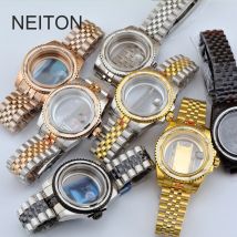 NEITON 40 mm Saphirglas-Uhrengehäuse, passend für NH36 NH34 ETA2824 2836 Miyota8215 DG2813 5833 PT5000 NH35 Uhrwerk