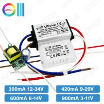 Driver LED 5W 6W 7W 8W 9W 10W 250mA 300mA 420mA 600mA 900mA 12-34V 6-20V 6-14V 3-11V Adattatore di alimentazione Trasformatori di illuminazione