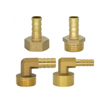 YQBS Elbow Barb Tail 6mm 8mm 10mm 12mm 19mm Brass Hose 1/4 3/8 1/2 3/4 Male Female Pipe Connector Fitting Joint Coupler Adapter