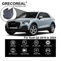 GRECOREAL 4K Dash Cam Vorder- und Rückkamera 2160P WiFi Dual Dashcam APP-Steuerung Einfache Installation Plug Play Kompatibel mit Audi Q2