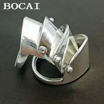 BOCAI Neue Feste Reine s925 Silber Mann Ring mode schwere industrie Persönlichkeit Rock Punk Stil