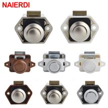 NAIERDI-botón de bloqueo de coche, pestillo de cajón, gabinete, muebles, Hardware, autocaravana, barco, autocaravana, 20mm/26mm, 10 Uds.