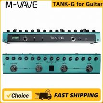 M-VAVE Tank-G Pedale multieffetto per chitarra ricaricabile 36 preimpostazioni 9 slot preamplificatore 8 slot per cabina IR 3 effetti modulazione/retardo/riverbero