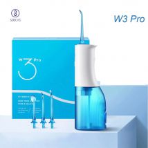 SOOCAS W3 Pro Acqua Flosser Denti 4 Tipo Ugello Cleaner Irrigatore Orale Tipo-c Ricaricabile Cleaner 7 Modalità Serbatoio dell'Acqua Rimovibile