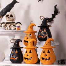 Seite Kürbis Schädel Nachtlicht Lampe doppelt ändern LED Nachtlicht Raum dekor Tisch Schreibtisch Lampen Halloween Geschenke für Kinder Jungen