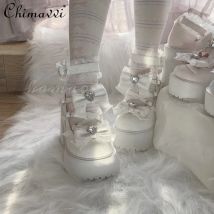 Lolita Süße Mädchen 9 cm High Heel Japanische Mine Uniform Subkultur Muffin Schuhe Frauen Elegante Mary Jane Schuhe Pumpen Frühling neue
