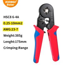 XIONGISOLAR alicates de prensado HSC8 6-4 Terminal Tubular engarzador de alambre Mini herramienta de prensado de virola Kit eléctrico doméstico