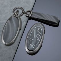 Legierung + Leder Auto Schlüssel Fall Schlüssel Abdeckung Shell Fob Halter für Neue Kona SX2 für Hyundai IONIQ 6 Neue Grand Prix GN7 Auto Zubehör