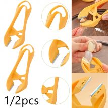 1/2 stücke Knoblauch Schäler Manuelle Haut Entfernung Werkzeug Multi-Funktionale Gemüse Nüsse Peeling Clip Pinzette Praktische Küche Zubehör