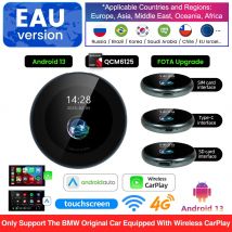 OEM Screen Upgrade QCM6125 Android 13 AI Box For BMW Cars Wireless CarPlay For BMW ID6 ID7 ID8 ID9 Touch Screen 4G WIFI G