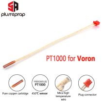 Per E3DV6 Vo-ron Hotend PT1000 Temperatura Serson Fino a 450 gradi Fibra di carbonio Nylon Stampa a filamenti 3D ad alta temperatura