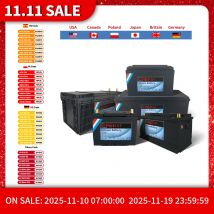 Batería LiFePO4 de 12 V/24 V con BMS - 30/50/100/120/135/200 Ah para carrito de golf, solar, RV, EV - larga vida útil