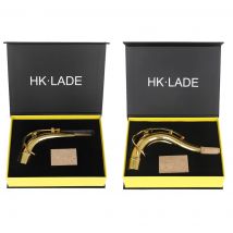 Tenor-Altsaxophon, gebogener Hals mit weichem Holz, Messinghals, Saxophon, gebogener Hals, Blasinstrumentenzubehör, Saxophonteile, High-End-Karton