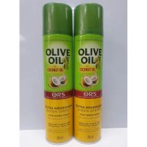 ORS Olive Oil With Coconut Oil Extra Nourishing Sheen Spray 240ml pack of 2