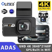 4K 2160P ADAS Auto DVR Kamera Dash Cam Unterstützung WIFI GPS Dual Objektiv Dashcam Registrar Black Box Video stick Recorder Nachtsicht