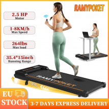 RAMYPOKET Tapis Roulant Pieghevole Con Inclinazione 9% motore 2,5 HP 1-8 km/h Installazione mini tapis roulant Tappetino da passeggio a basso rumore gratuito per la casa