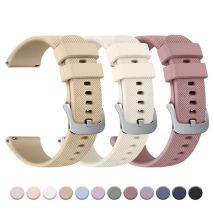 Cinturino in silicone da 18 mm per Garmin Vivoactive 4S/3S/2S Venu2S/3S cinturino per Fossil donna Gen 4/6 5E 42mm Huawei Watch GT 4/GT4 41mm