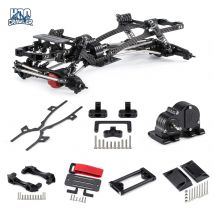 HooCrawler-Kit de chasis LCG de fibra de carbono para 1/10 RC Crawler Element Enduro SCX10 III Capra TRX4 AR44 AR46, ejes de Portal