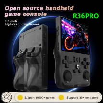 Console per videogiochi portatile retrò Open Source R36 PRO Sistema Linux Schermo IPS da 3,5 pollici Lettore video tascabile portatile Giochi da 128 GB