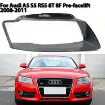Scheinwerferabdeckung für Audi A5 S5 RS5 8T 8F Pre-Facelift 2008–2011 Transparentes Gehäuse Frontscheinwerfer Linsenschale Glaslampenabdeckung