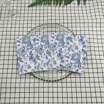 20 Stück 33 cm 2-lagiges Party-Dekorationspapier im chinesischen Stil, blaue Linie, Zeichnung, Blumenpapier, Tischsets, Schmetterlingsknochen, Bartpapier