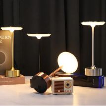 Bezprzewodowa lampka stołowa LED z czujnikiem dotykowym, lampka nocna na biurko, ładowana przez USB, przenośna lampka nocna do sypialni, lampki do czytania, lampka dekoracyjna.