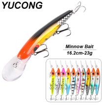 YUCONG 1PC Tauchen Minnow Köder 16,2 cm-23g Lange Casting Fsihing Köder Harte Jerkbait Wobbler cebo harter Köder laute Isca Pesca