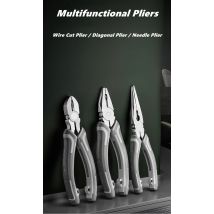 Multifunctional Universal Diagonal Pliers Hardware Wire Cutters Professional Electrician Anti Slip Durable Repair Tools