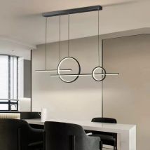 Nordische minimalistische LED-Pendelleuchte mit einfachem Streifen-Design für Bartheke, Kreisverkehr, Büro, Wohnzimmer, Arbeitszimmer, Studio