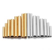 10 Stücke Edelstahl Gerade Rohr Gold Farbe Multi Größe Hochwertige Rohr Für Armband Halskette Stecker DIY Schmuck Machen