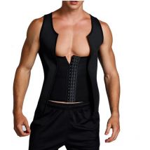 1 stücke männer korsett Taille Trainer Männer Abnehmen Body Shaper Weste Zipper Schnalle Typ Korrektur Bauch Tank Top Fitness shapewear