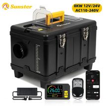 TB10 8KW Diesel-Luftheizung 12V/24V/230V Auto-Thermostat-Standheizung mit LCD/Bluetooth-App/Timer für Zuhause, Camping und Zelte
