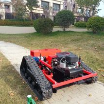 Robot da taglio per prato cingolato a contrasto remoto con pendenza super potente da 27 HP