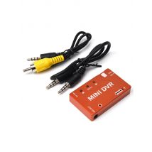 Mini FPV DVR Video Audio Recorder Built-in 3.7V 400mah Battery for FPV RC Multicopters VR Goggle Monitor