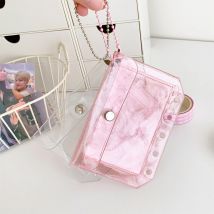 M5 5 Löcher lose Blatt Karte Hülse PVC Transparent Glitter Kleine Frische Lagerung Notebook Karte Tasche Innentasche Zubehör