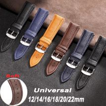 Leder Litschi Muster Armband 12mm 14mm 16mm 18mm 20mm 22mm Armband für Amazfit GTR Uhren Zubehör für Huawei Uhr Band