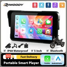 Rimoody 5'' Bildschirm Smart Screen Player Drahtlose Carplay Android Auto IP68 Wasserdichte Motorrad Monitor Reifendruck Überwachung