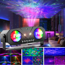 Party Light Disco Ball Light Dj Light Disco Light Ocean Light Night Light Star Light Projector Dance Light attivazione del suono telecomando illuminazione della fase Party Ktv Christmas Halloween