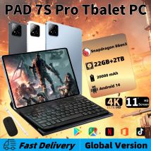 2025 Versione globale PAD 7S Pro Snapdragon 8GEN3 Tablet Android 14 da 11 pollici HD 22 GB + 2 TB 20000 mAh 5G Dual SIM Wifi Tavoli PC