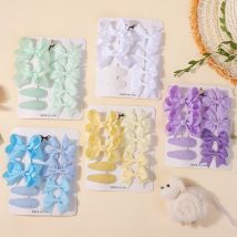 8-teiliges Kinderschleifen-Haarspangen-Geschenkset, 4 Arten von Gurtband, BB-Kopfspangen-Sets, modisches Haarschmuck-Set für Mädchen